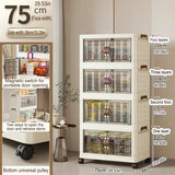 Large Capacity Multifunction Folding Storage Cabinet Dustproof Wardrobe Closet Organizer Easy-to-Install Storage Boxes