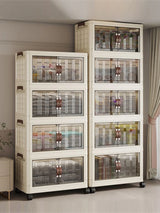 Large Capacity Multifunction Folding Storage Cabinet Dustproof Wardrobe Closet Organizer Easy-to-Install Storage Boxes