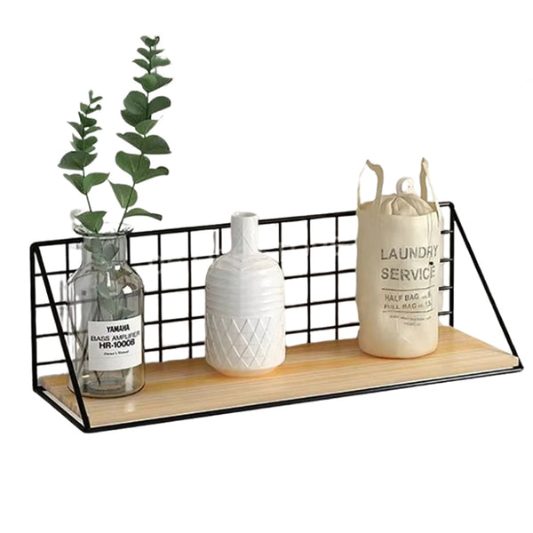 Wall Mounted Shelves Without Drilling Wood Hanging Shelf For Living Room Bedroom Storage Basket Wall Decoration Rack Organizers